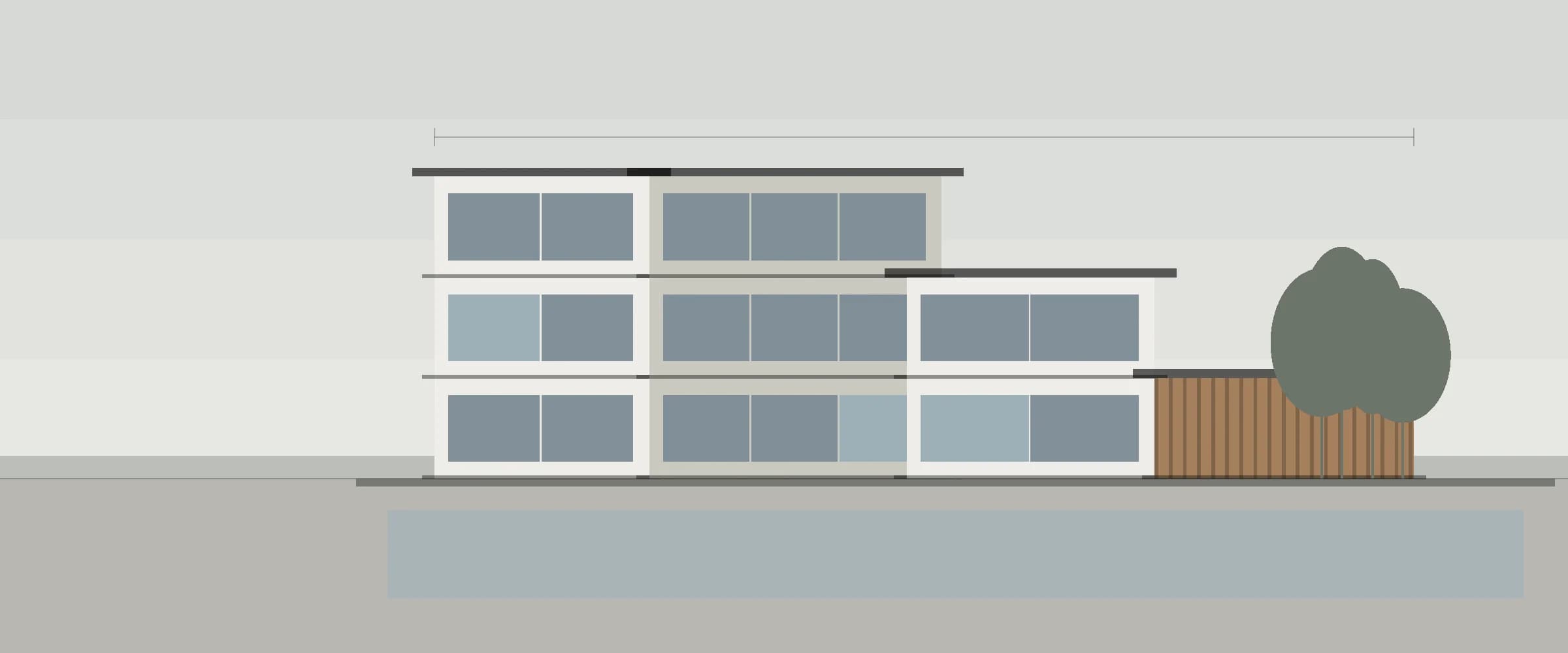 Placeholder architectural drawing. Replace with real project photography.