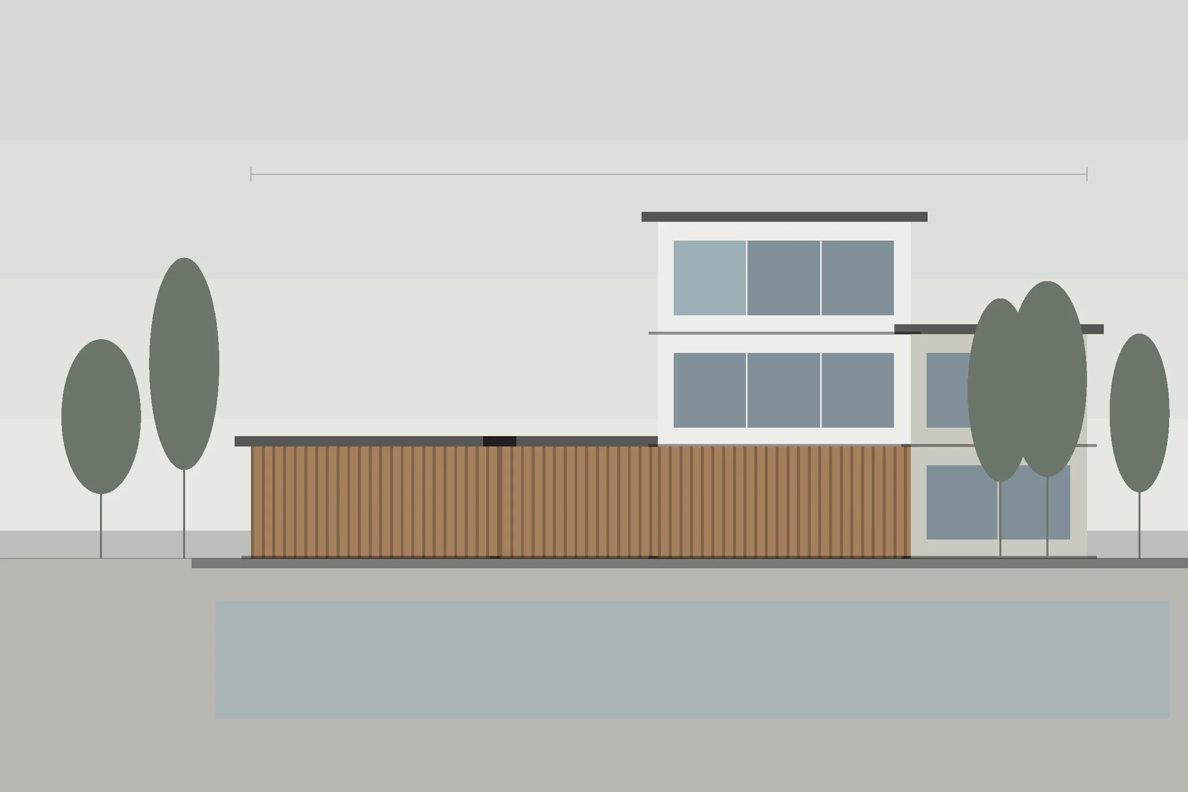 Placeholder architectural drawing. Replace with real project photography.