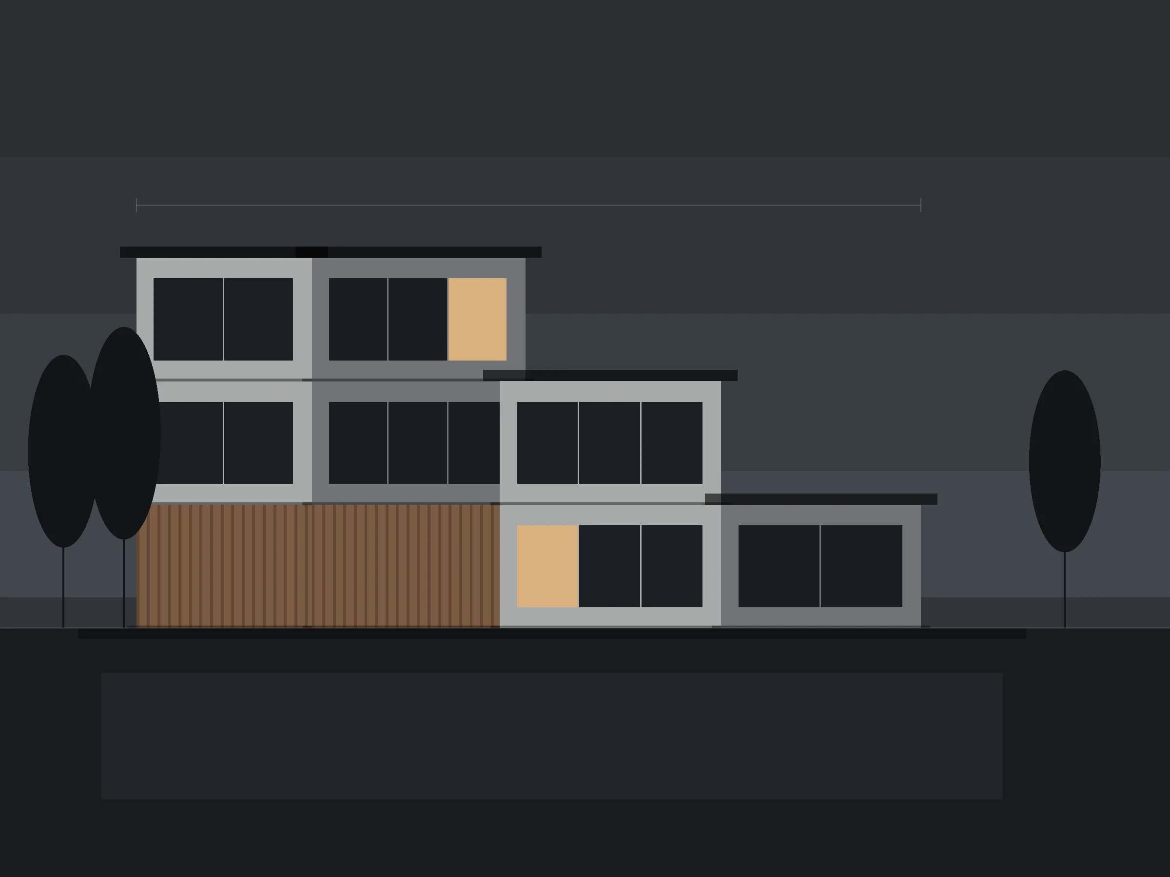 Placeholder architectural drawing. Replace with real project photography.